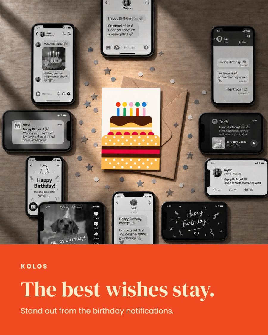 KOLOS — The best wishes stay.