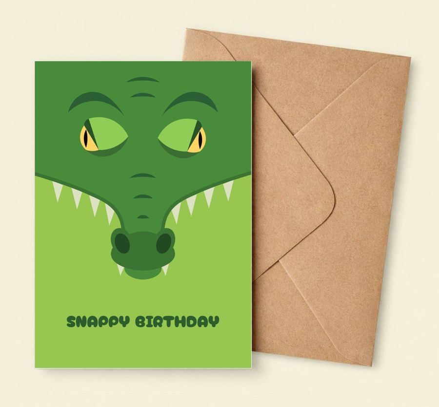 KOLOS wishcard Crocodile