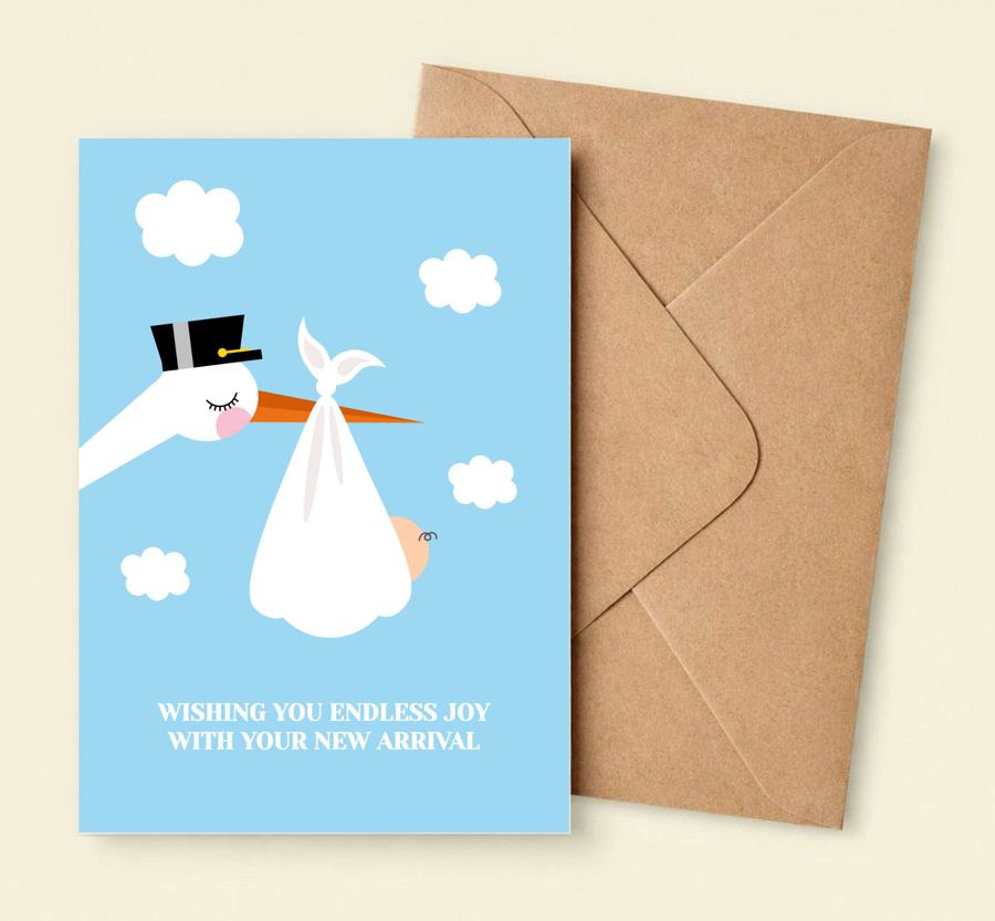 KOLOS wishcard Stork