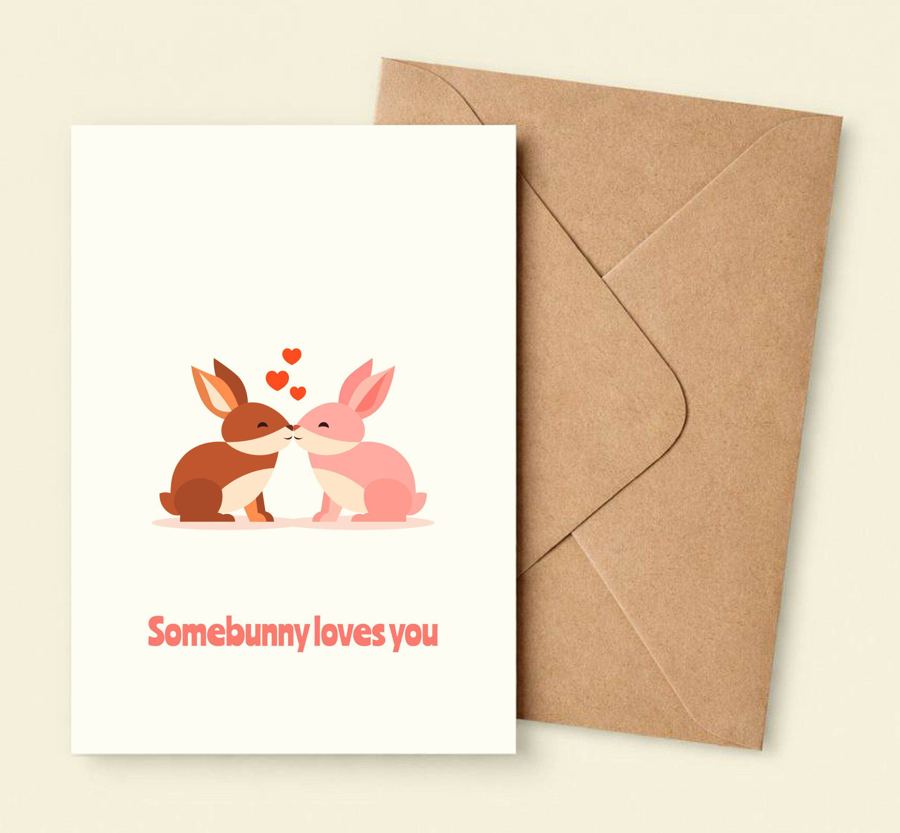 KOLOS wishcard Somebunny