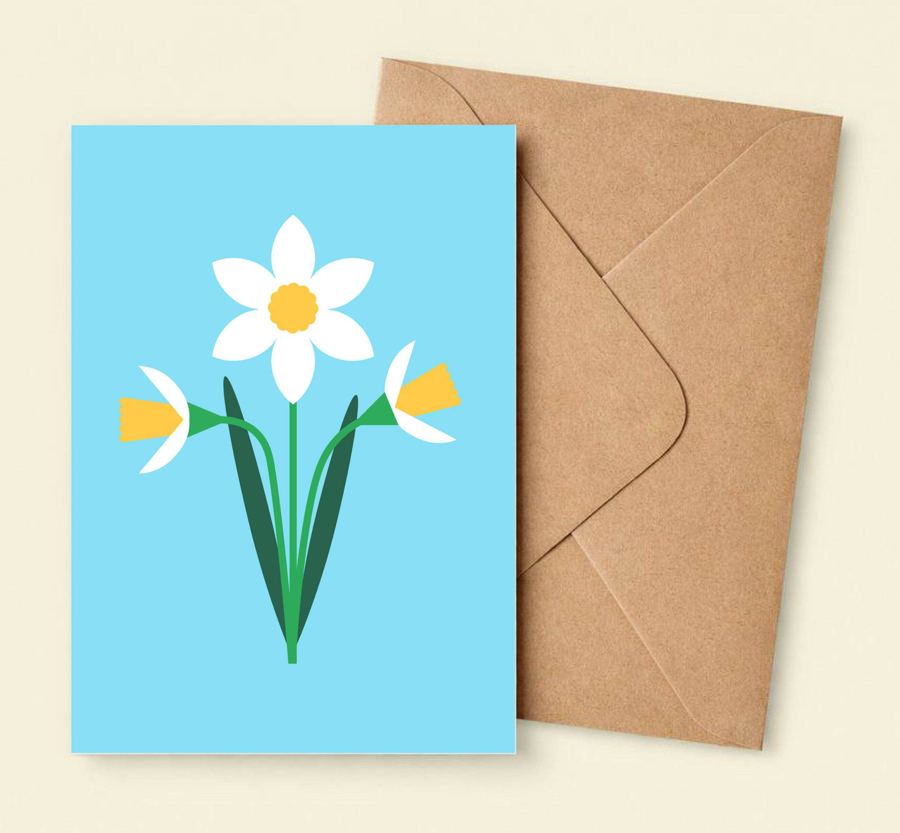 KOLOS wishcard Daffodils