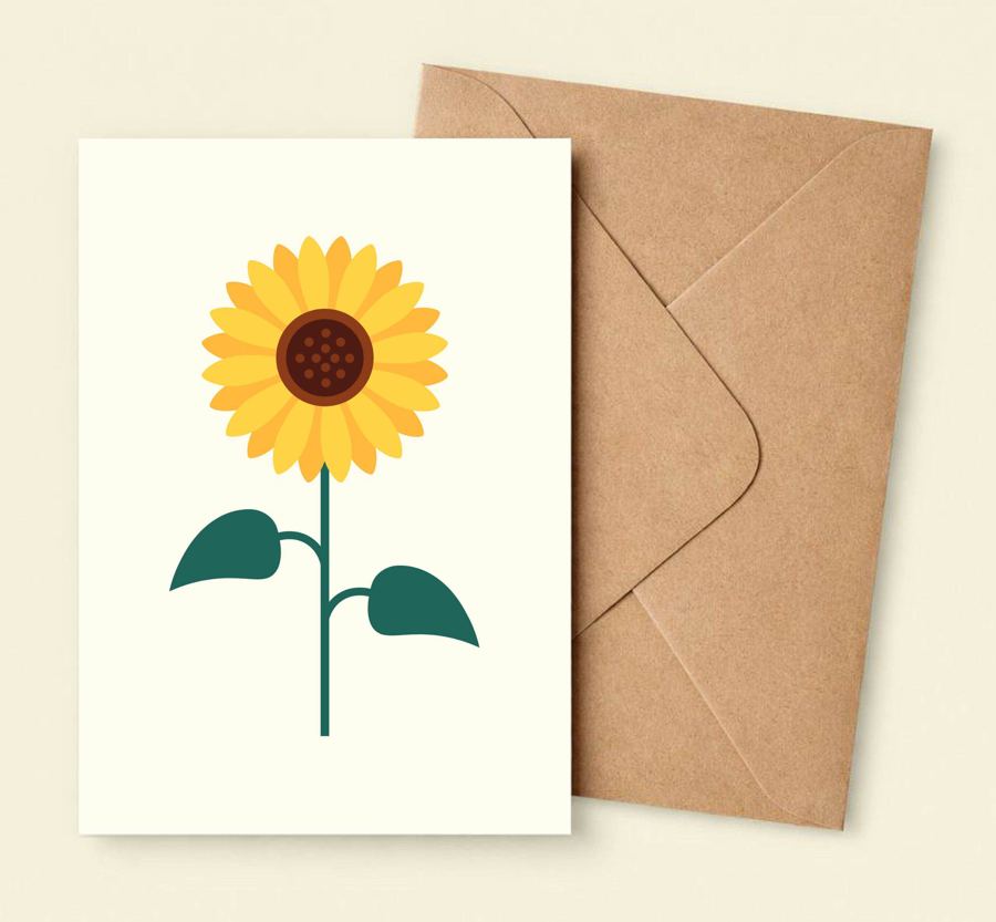 KOLOS wishcard Sunflower