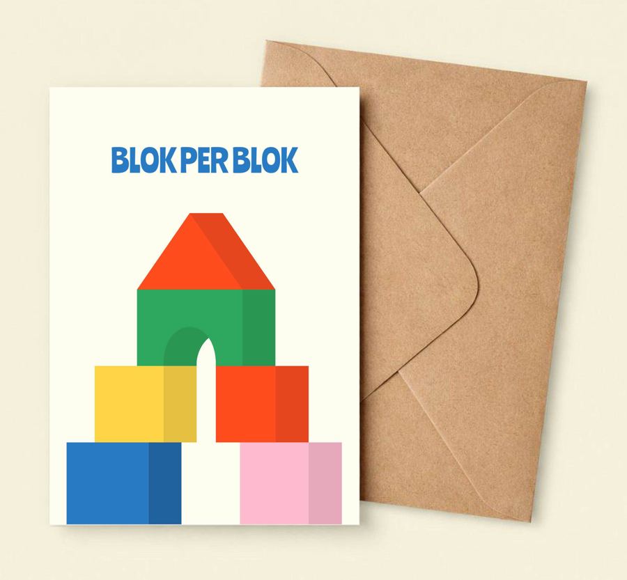 KOLOS wishcard Block by block